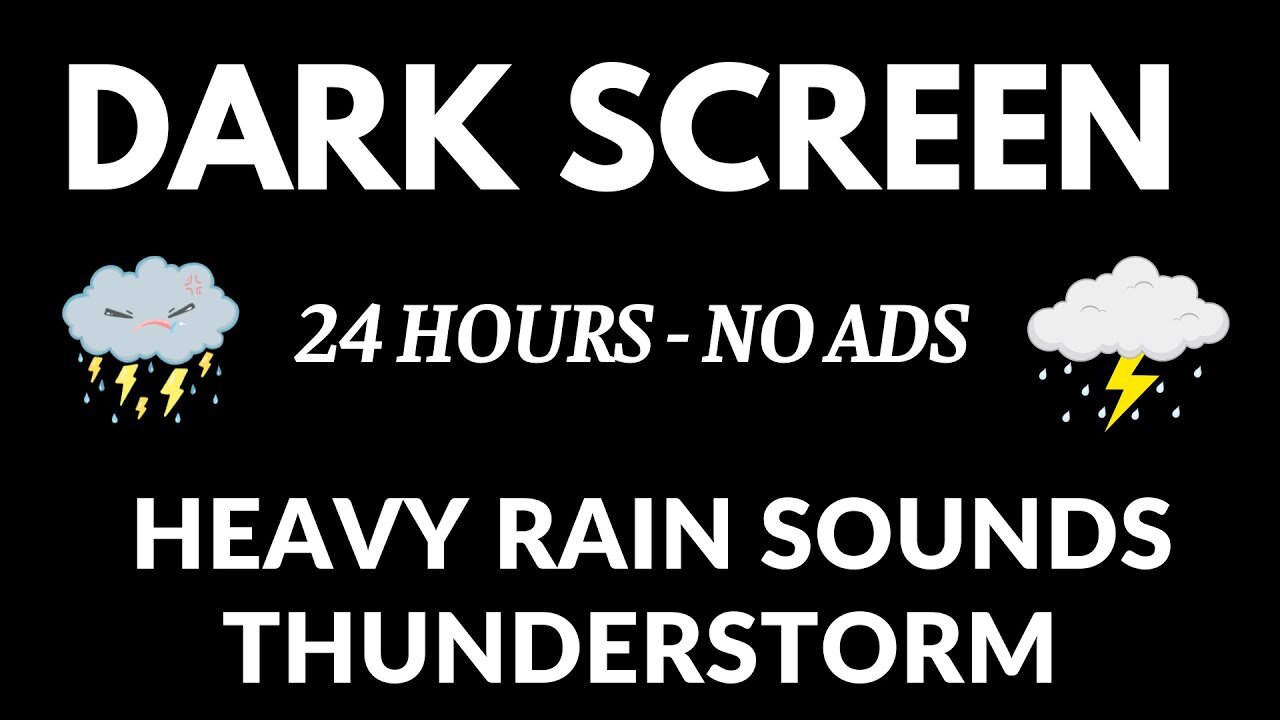 99% Instantly Deep Sleep with Thunderstorm Sounds | Natural Heavy Rain on Tent & Powerful Thunder