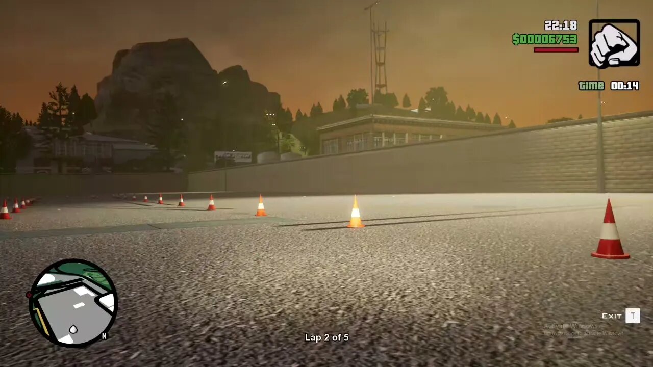 gta sa the definitive edition burn and lap 40 sec #shorts