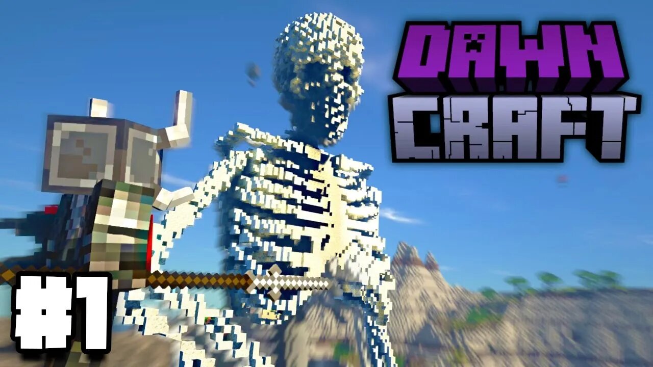 DawnCraft Souls-Like Minecraft - Gameplay Walkthrough Part 1 (4K HDR) (RTX 4090) (i9 13900KF DDR5)