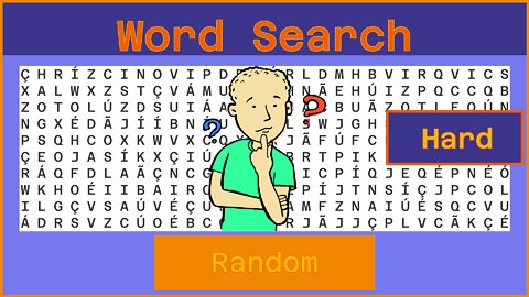 Word Search - Challenge 08/26/2022 - Hard - Random