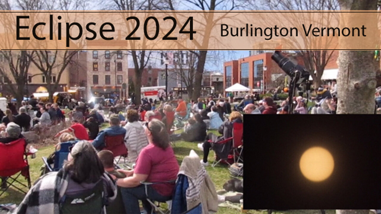 2024 Total eclipse | Crowd reaction with pictures of the eclipse