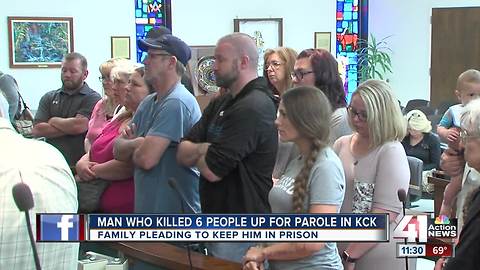 Family testifies to keep man who killed 6 relatives in prison