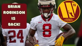 Washington Commanders' Brian Robinson Jr is BACK!!!