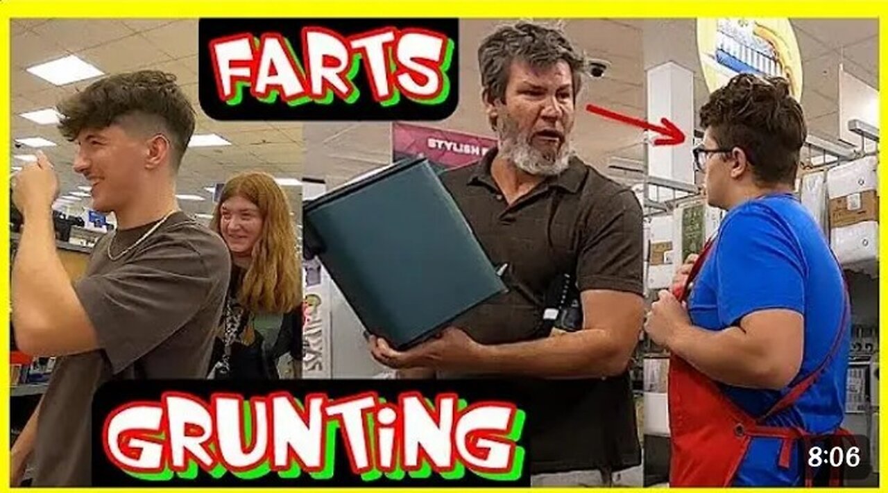 Farting with Grunting Noise- Funny video 🤣🤣