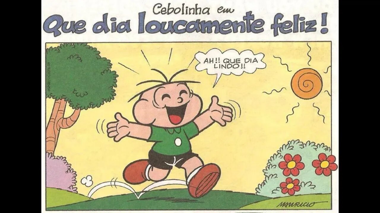 Cebolinha em-Que dia loucamente feliz! | Gibis do Rapha 2
