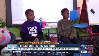 Baltimore students start the day with mindful exercises