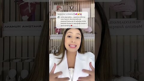 Quais os sintomas de descolamento da placenta?