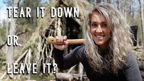 Saying Goodbye to my Bushcraft Shelter || Onto New Things