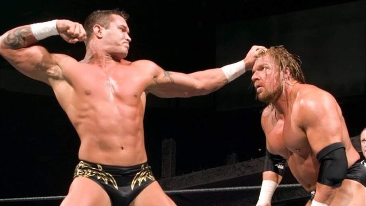 Triple H vs Randy Orton Royal Rumble 2005 Highlights