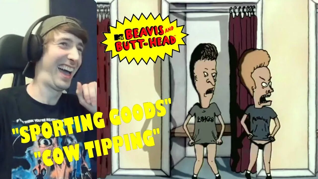 Beavis & Butt-Head (1993) Reaction | Episode 3x13 & 4x2 "Sporting Goods/Cow Tipping" [MTV Series] RE-UPLOAD