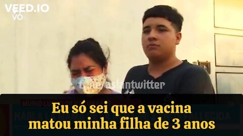 Criança de 3 anos morre apos a mãe autorizar a vacina do Covid