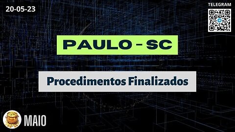 PAULO-SC Procedimentos Finalizados