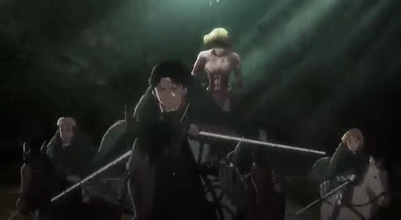 Attack on Titan Annie falls for the scouts trap dub