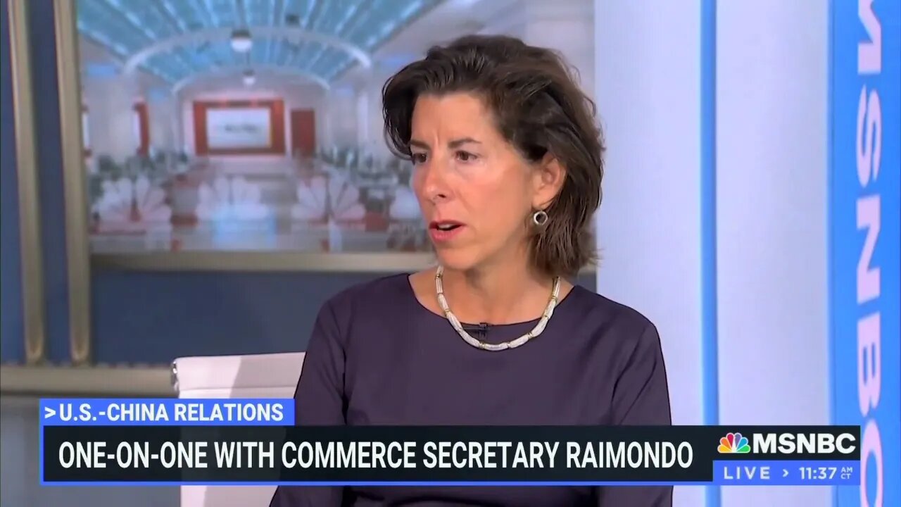 Biden Commerce Secretary Gina Raimondo Lauds Biden's "GREAT Relationship" With Xi Jinping