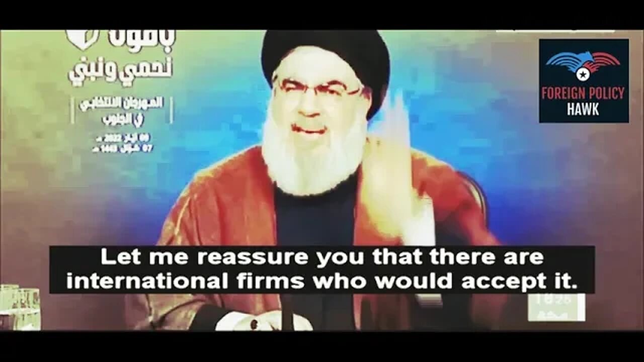 ISRAEL WANTS TO SELL ENERGY TO EUROPE VIA TURKEY - NASRALLAH FUMING PALESTINIAN SPEAKS OUT!
