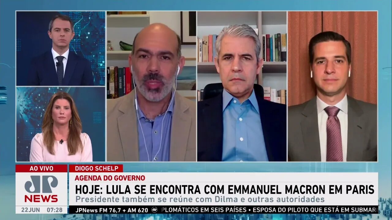 Lula viaja para a França e deve ter encontro com Macron; Schelp, d'Avila e Beraldo analisam