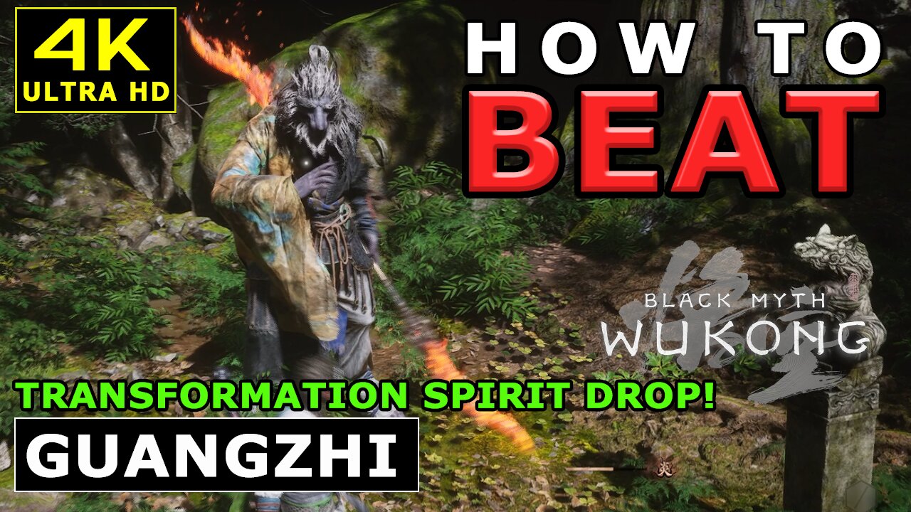 BLACK MYTH WUKONG - HOW TO BEAT GUANGZHI AND GET RED TIDES WEAPON! | EASY