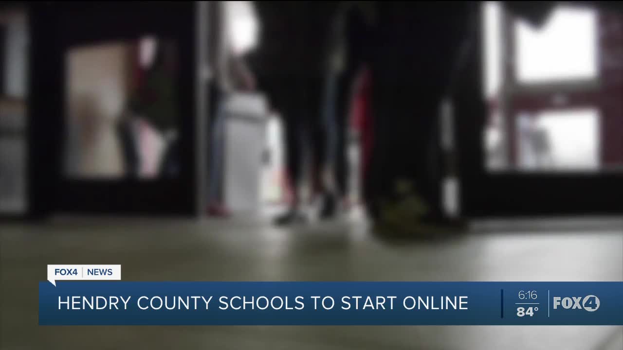 Hendry County Schools will start online