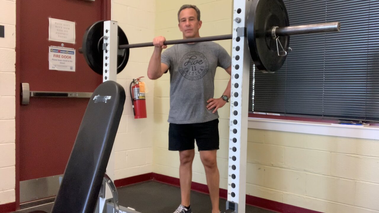 Barbell back squats w/ explanation
