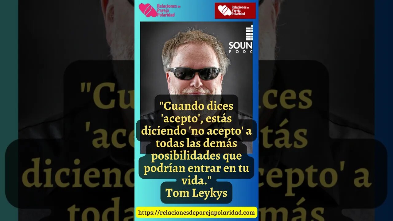 1. Cuando dices 'acepto', estás diciendo 'no acepto' a todas las demás #tomleykys #seducción #amor