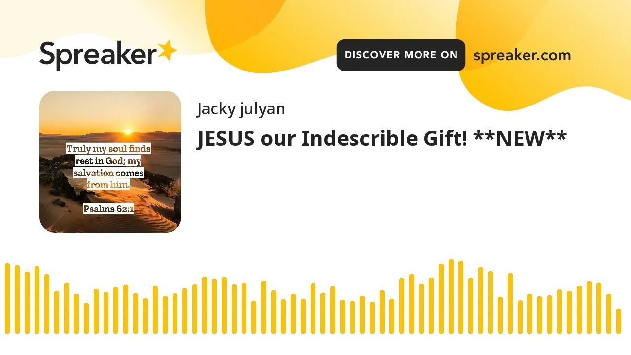 JESUS our Indescrible Gift! **NEW**