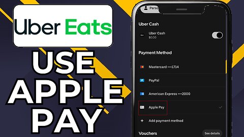HOW TO PAY UBER EATS WITH APPLE PAY