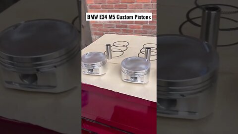 BMW E34 M5 Custom Pistons #bmw #diy #bmwm5 #cars #bmwe34 #restoration #automotive #engine #mechanic