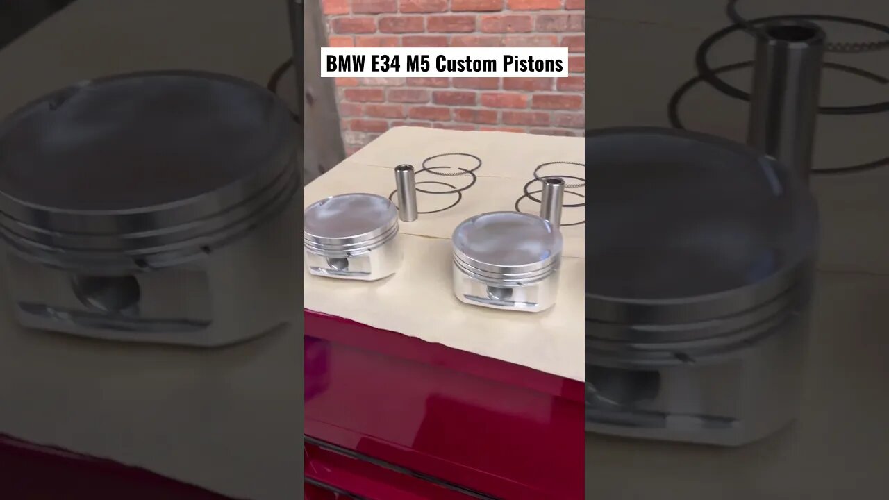 BMW E34 M5 Custom Pistons #bmw #diy #bmwm5 #cars #bmwe34 #restoration #automotive #engine #mechanic