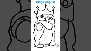 Animated King Penguin 👑 | Mario Movie #mariomovie #mario #nintendo