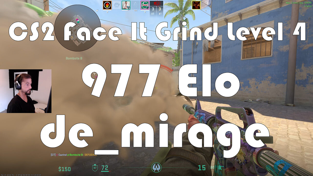 CS2 Face-It Grind - Face-It Level 4 - 977 Elo - de_mirage