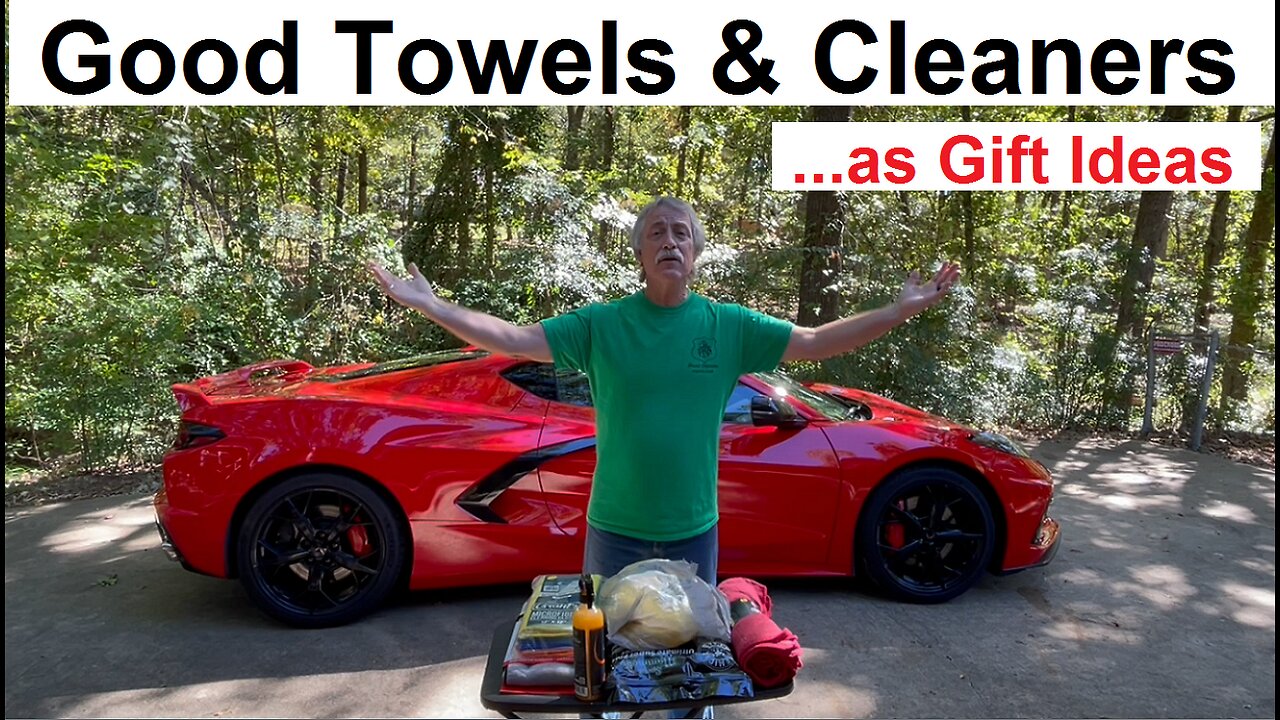 Corvette Cleaning Items - Towels & Detailer Sprays - Gift Ideas