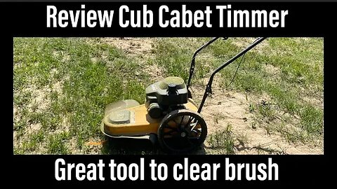 Review of Cub Cadet ST100 22 in. Gas-Powered 140cc OHV Engine Wheeled String Trimmer Mower