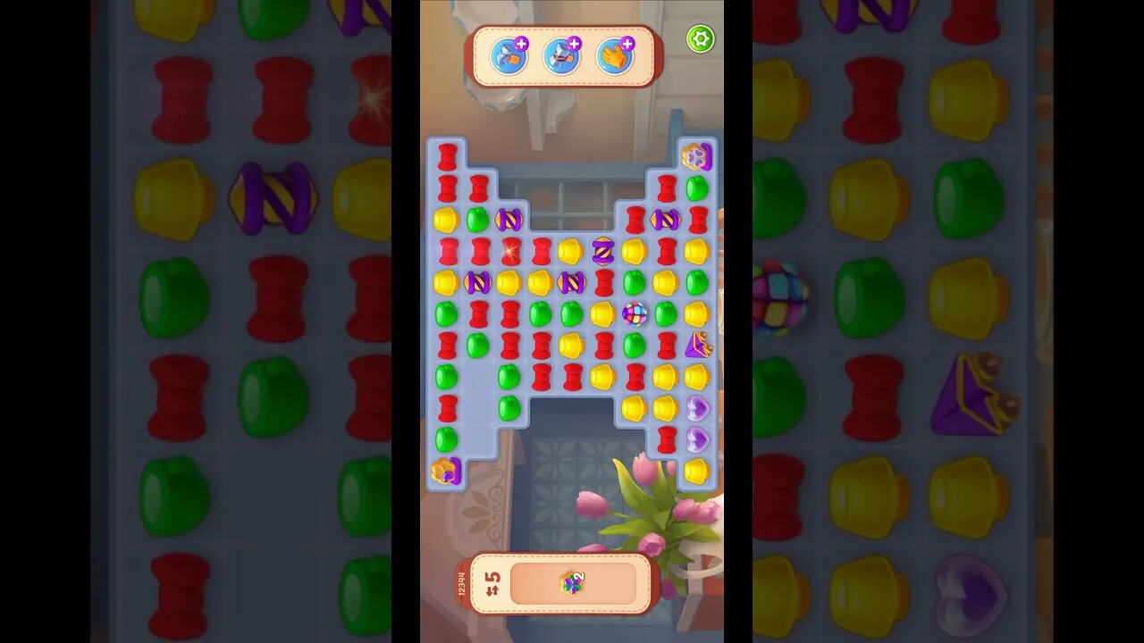 Shorts Playrix Homescapes Gameplay Walkthrough Level 12344-040