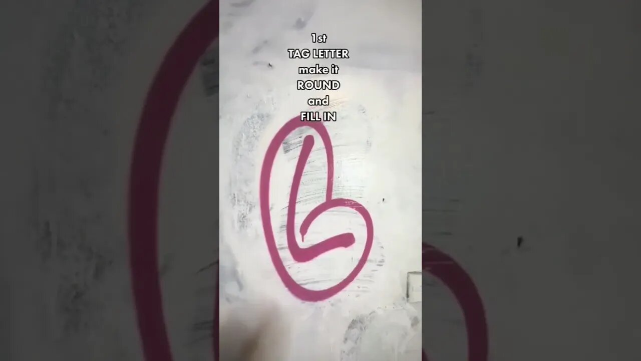 TUTORIAL GRAFFITI THROW-UP LETTER "L" #graffiti #graffitiart #shorts