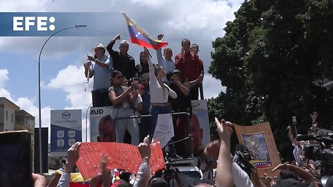 María Corina Machado reaparece en protesta masiva contra los resultados de las elecciones en Venezue