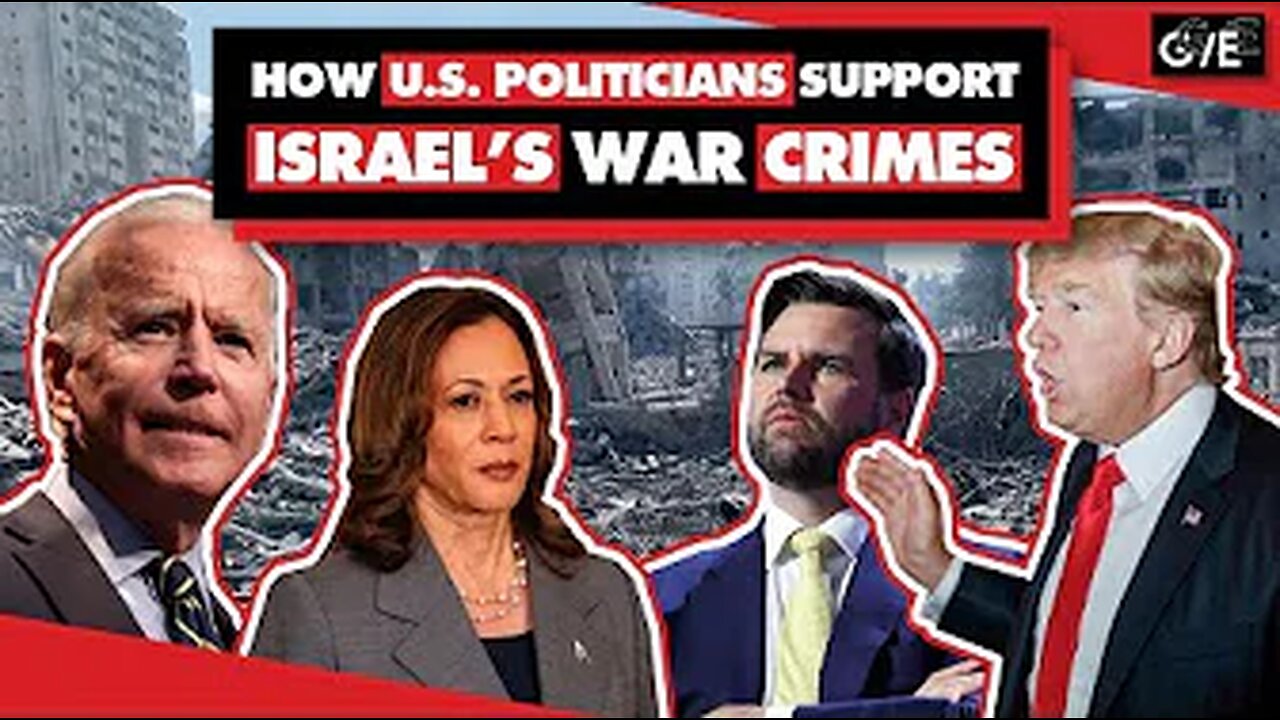 US Support for Israel's War Crimes is Bipartisan: Trump, Kamala Harris, Biden, JD Vance, Tim Walz
