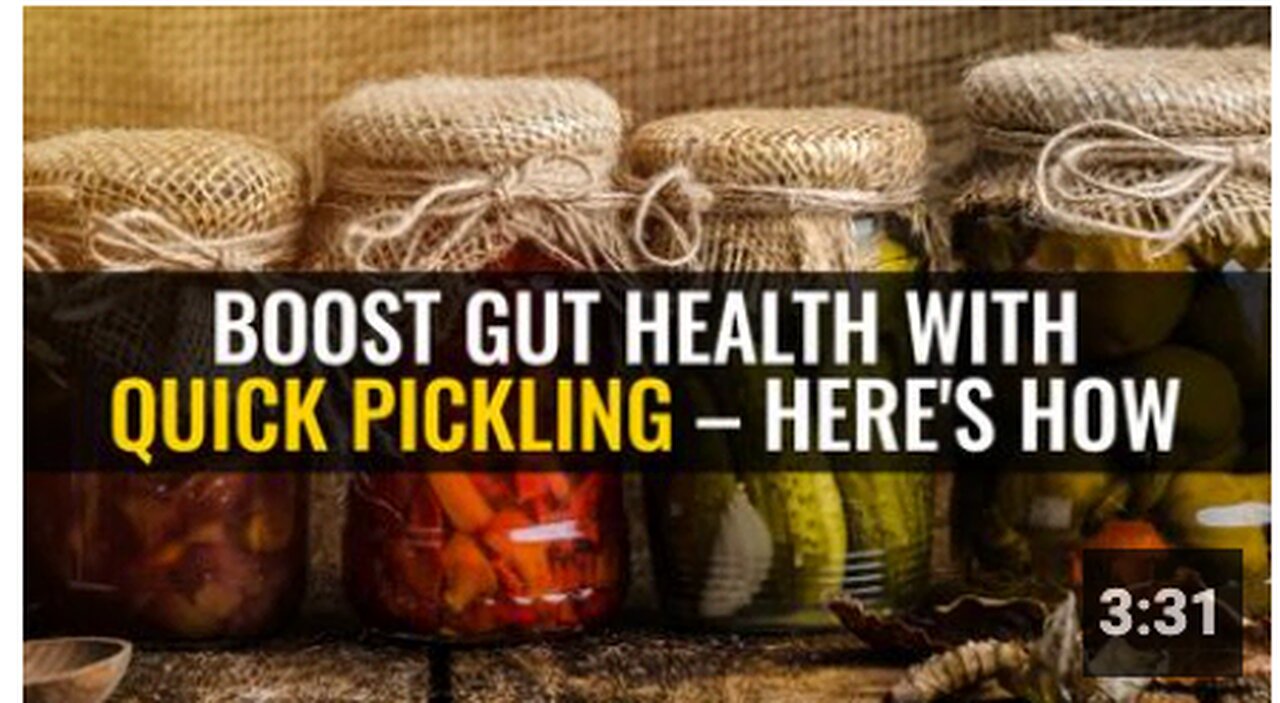 Boost gut health with quick pickling – here's how