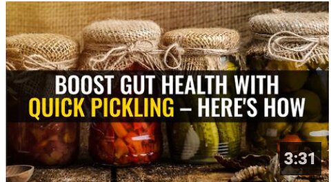 Boost gut health with quick pickling – here's how