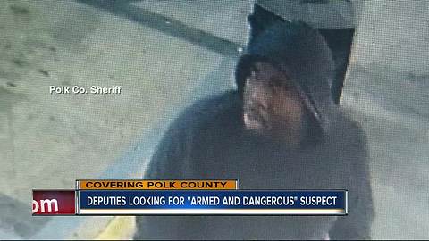 Polk deputies search for 'armed and dangerous' felon following armed robbery in Lakeland