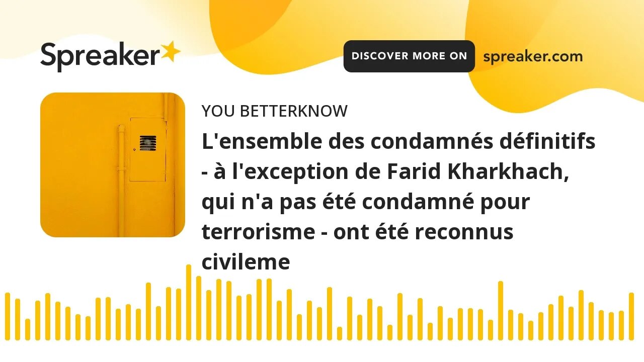 L'ensemble des condamnés définitifs - à l'exception de Farid Kharkhach, qui n'a pas été condamné pou