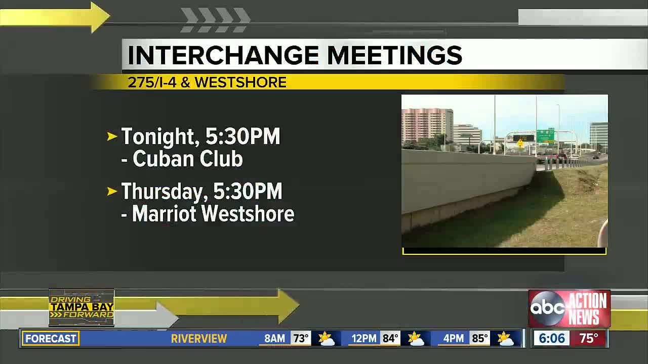 FDOT holding meetings on changes for 2 big Tampa interchanges