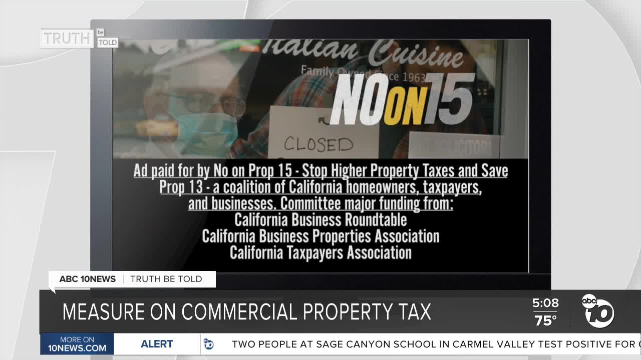 Truth be Told: A closer look at No on Prop. 15 ads