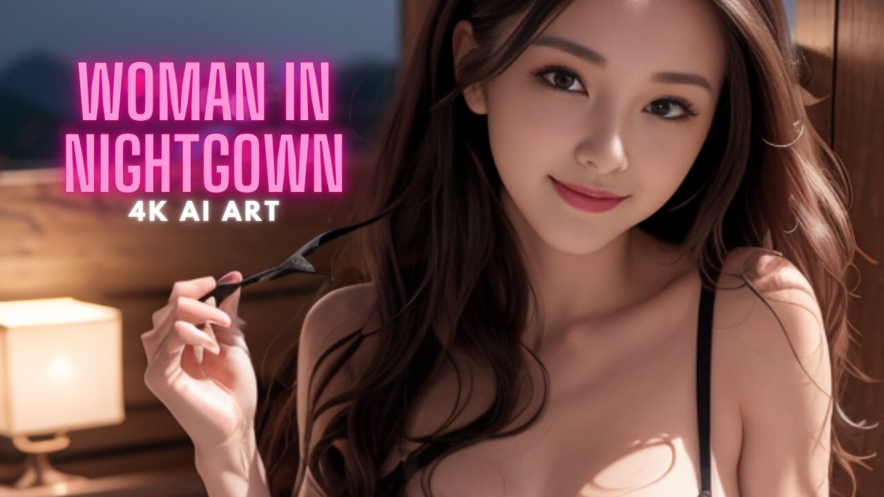 [4K AI ART] Which color do you like? Woman in nightgown dresses