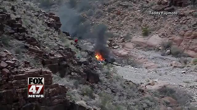 Helicopter crashes in Grand Canyon, killing 3 tourists