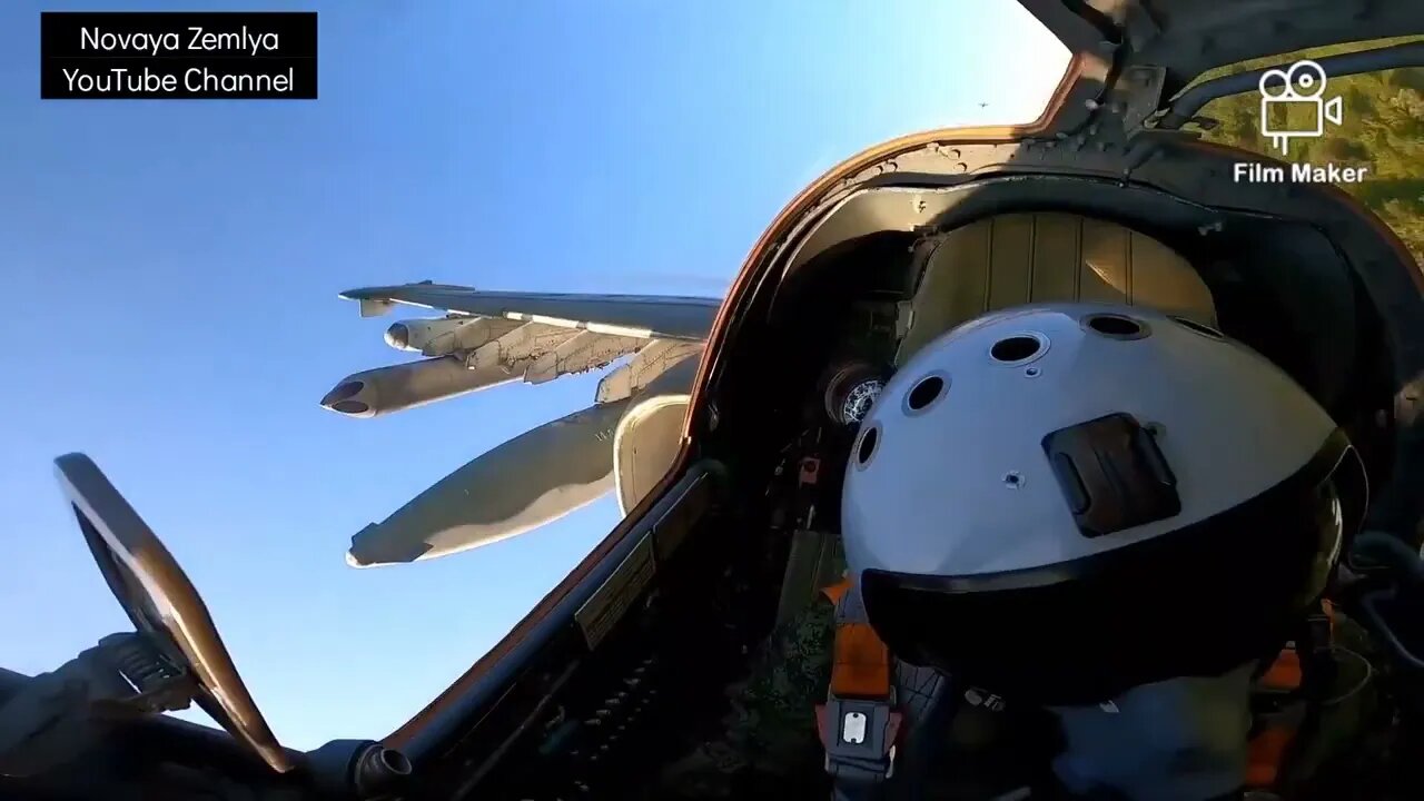 POV: Awesome combat sorties of Russian Su-25 ground attack aircrafts in Ukraine SMO