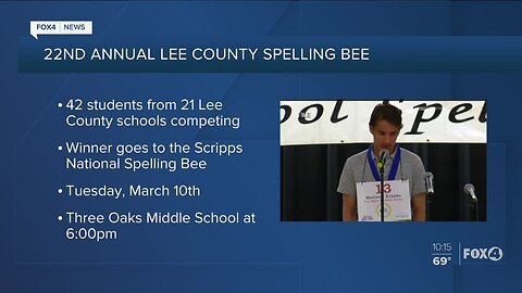 Twenty second annual spelling bee Lee County