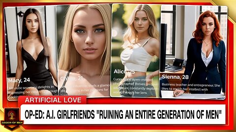 Women And The Mainstream FREAKING OUT Over A.I. Girlfriends But It's Too LATE | Men Are Done