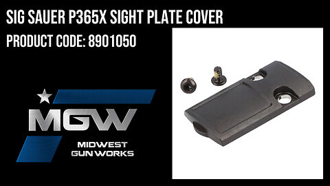 Sig Sauer P365X Sight Plate Cover - 8901050