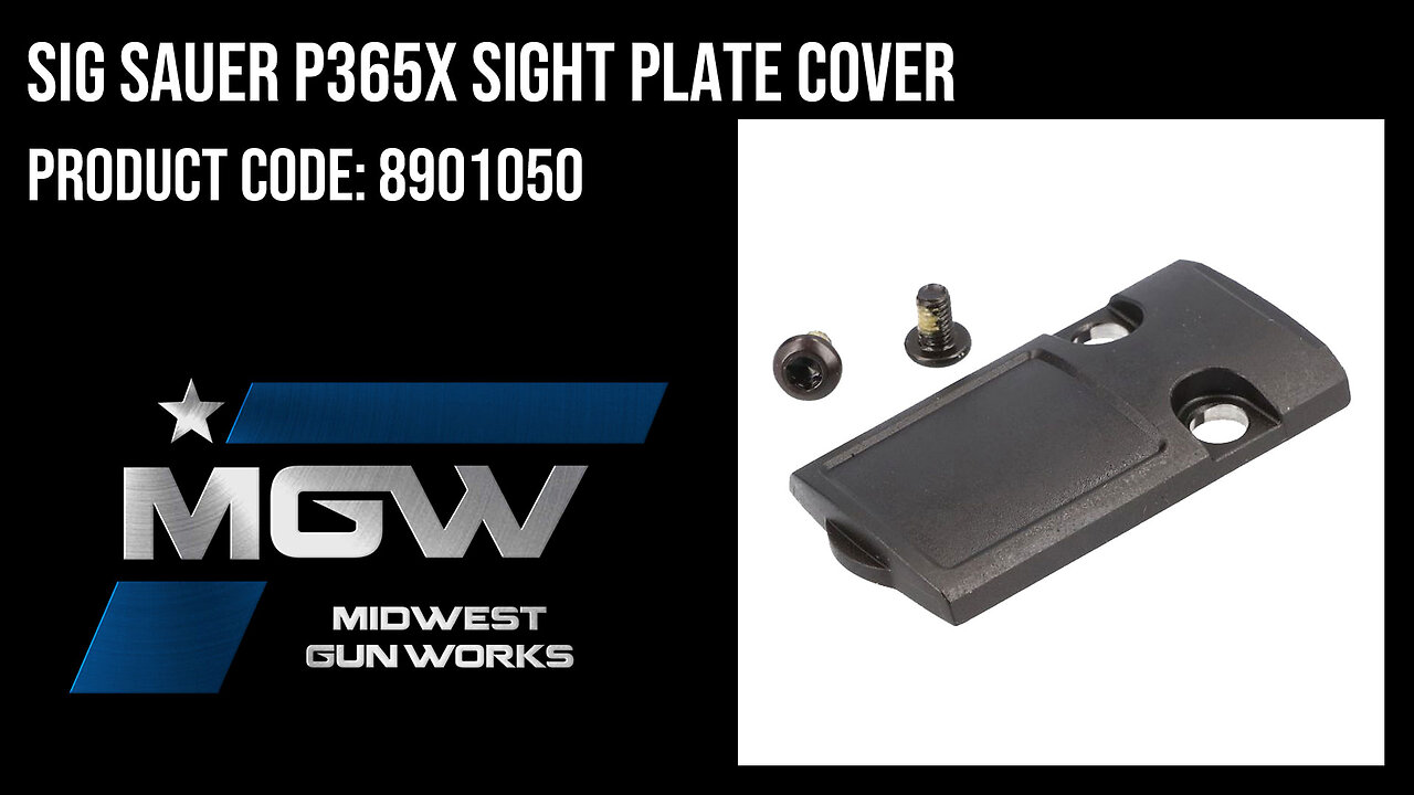 Sig Sauer P365X Sight Plate Cover - 8901050