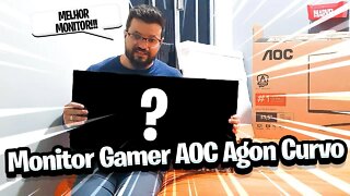 UNBOXING monitor gamer AOC AG323FCXE é um monitor 165hz - Será que é bom ?